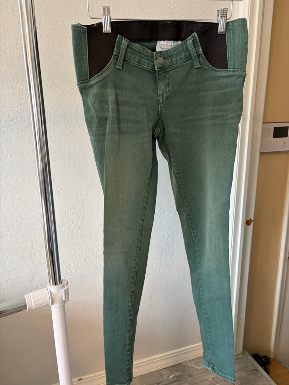 Isabel Maternity by Ingrid & Isabel Olive Green Skinny Jeans